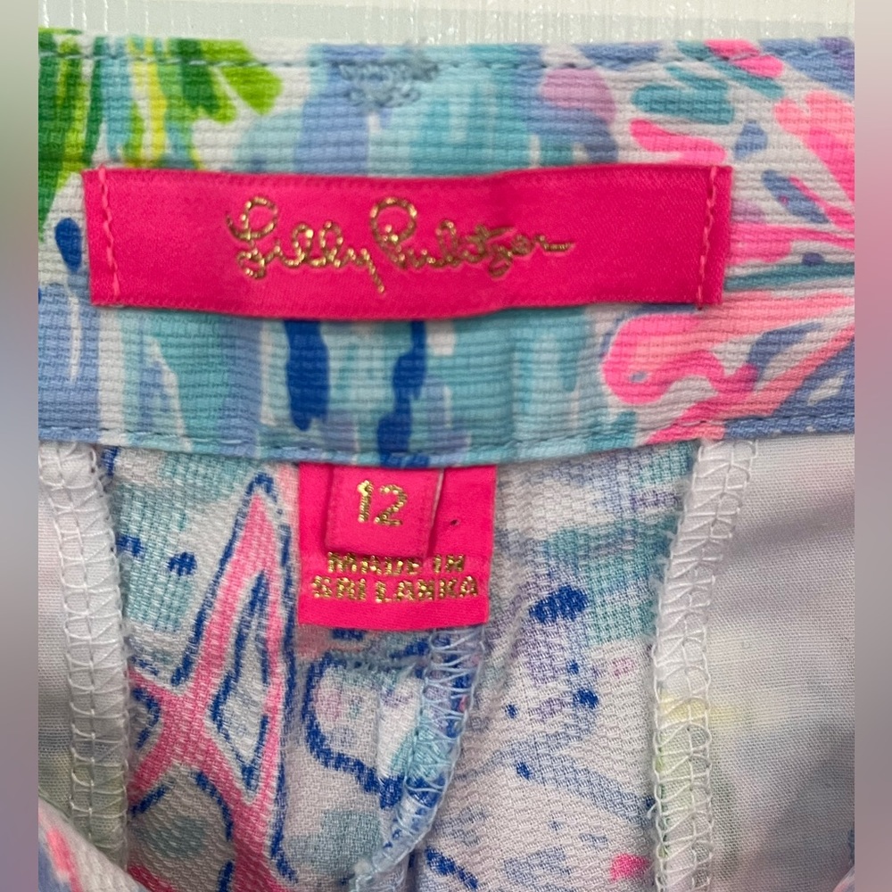 Lilly Loves Hawaii buttercup shorts size 12 - Picture 2 of 4